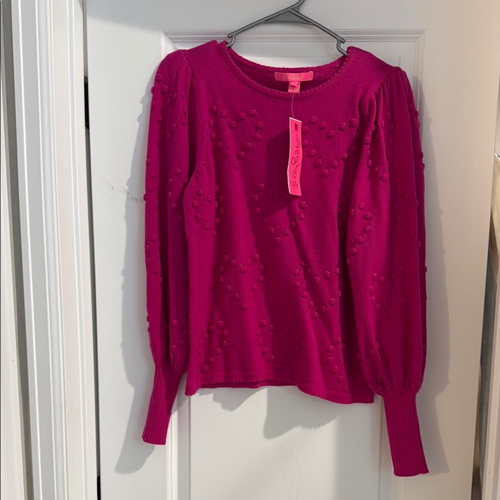 NWT Lilly Pulitzer Kippa Sweater Hearts